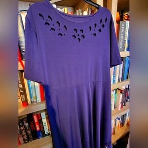 Navy Blue Cut Out Dress